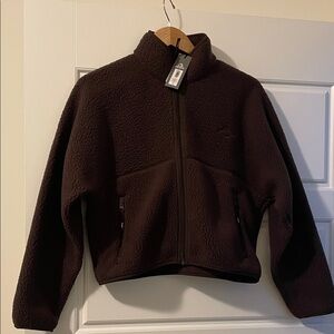 Aritzia Dark Brown Teddy Jacket